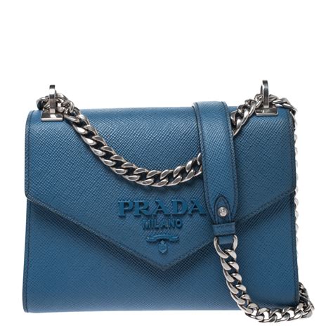 blue prada saffiano shoulder